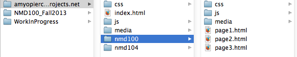 Screenshot of File Organization
